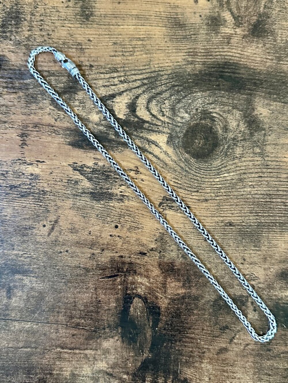 David Yurman Wheat Chain Necklace in Sterling Silver - 4mm - 22"